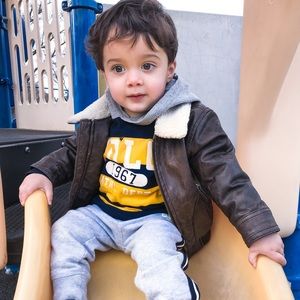 BabyGAP Leather Bomber Jacket 18-24 Months